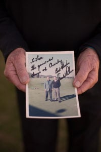 Lee Martin with Arnold Plamer