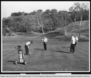 Players on Griffith Park February 1947